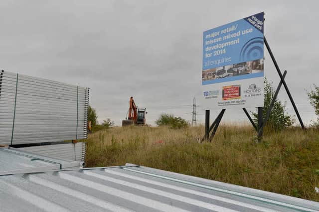 The site of the proposed retail development at the Orbital island Cannock