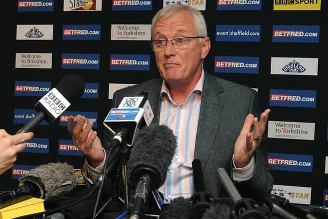 Crucible - the snooker boom of the 1980s proved Hearn's path into big sporting business.