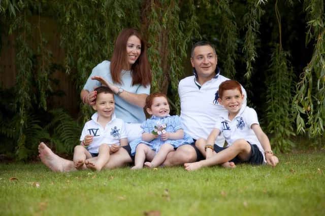 Margot Martini with her family