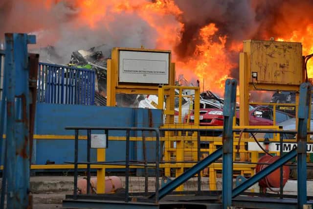 Firefighters tackle huge blaze near The Hawthorns involving 200 tons of ...