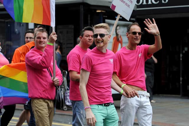 Wolverhampton Pride parade last month