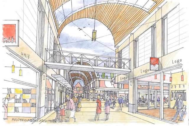 An artist's impression of the new outlet village's interior.