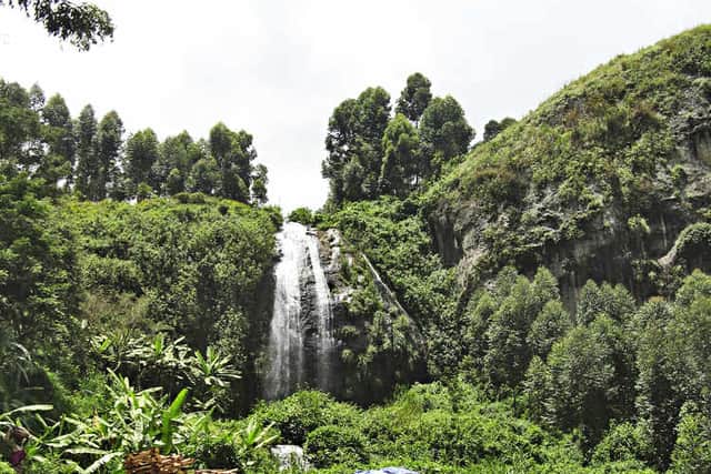The Dude at Ridge Waterfall in Uganda. All pictures: Will Boase
