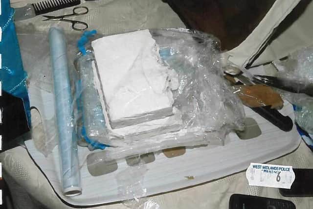 Some of the cocaine uncovered by officers when investigating John Anslow and his associates.