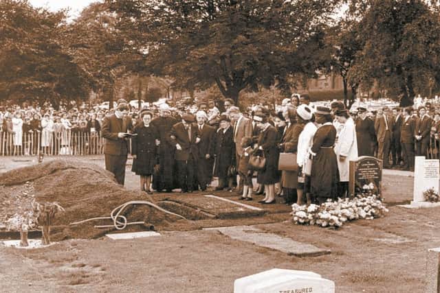 Hundreds of mourners attend the funeral of schoolgirl Christine Darby, who was raped and murdered by Morris