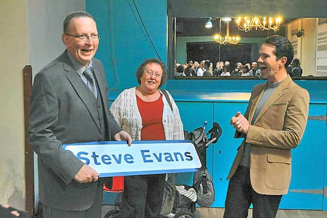 Steve and his wife Septina – 'the other half of me' – appear with comedian Jimmy Carr