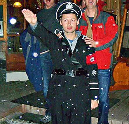 Mark Fournier in the uniform