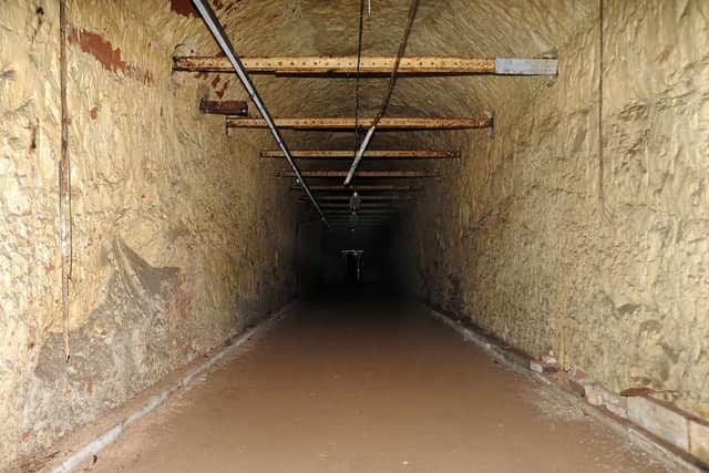 Inside the historic tunnels