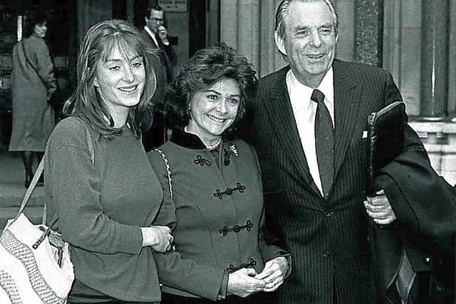 The Earl and Countess with their daughter Victoria in 1989