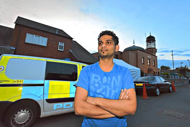 Car mechanic Mudasar Iqbal, who found a home-made bomb outside Aisha Mosque and Islamic Centre
