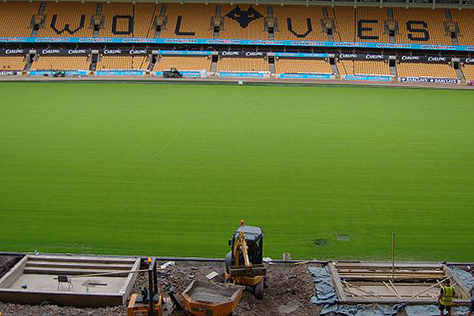 New dugouts for Wolves at Molineux
