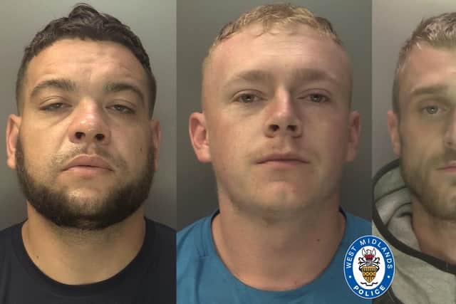 Kile Straker, Ethan Colbourne and Kieron Atkins