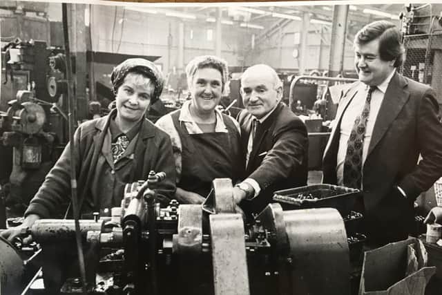 Robert Lench right at the factory 