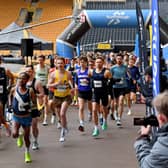 The runners get the Wolves 10K underway inside Molineux