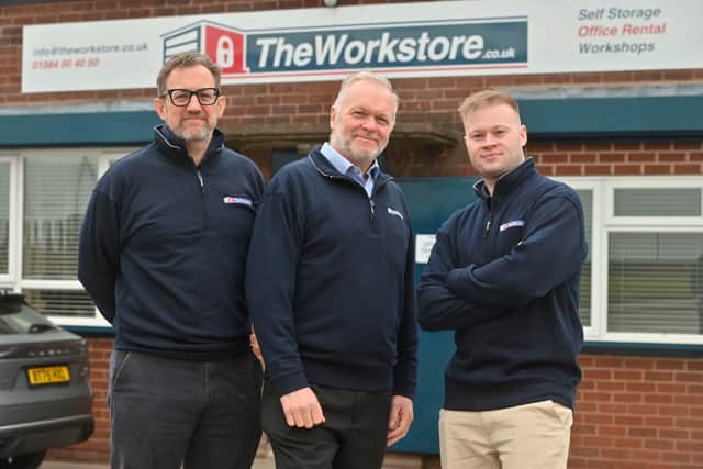 From left: Ian Dunnaker, Guy Perry and Steve Perry at The Workstore in Cradley Heath