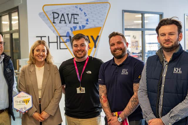 L-R: Phil Davey, Jo Mann (both Keon Homes), Rob Mallett (The Way), Matt Wilkes and Ryan Edwards (both Keon Homes)
