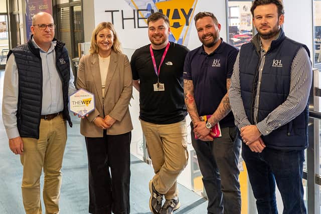 L-R: Phil Davey, Jo Mann (both Keon Homes), Rob Mallett (The Way), Matt Wilkes and Ryan Edwards (both Keon Homes)