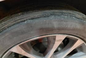 Tyre with defect 