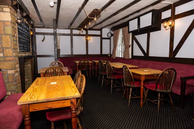 The dining area