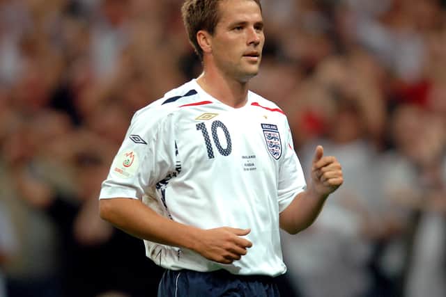 Michael Owen scored 40 goals for England.