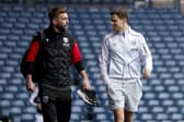 WEST BROMWICH, ENGLAND - APRIL 10: James Morrison Interim Head Coach of West Bromwich Albion and Jayson Molumby of West Bromwich Albion arrive at the stadium ahead of the Sky Bet Championship match between West Bromwich Albion and Millwall at The Hawthorns on April 10, 2026 in West Bromwich, United Kingdom. (Photo by Adam Fradgley/West Bromwich Albion FC via Getty Images)