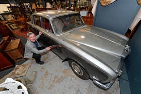 A Bentley T1 featured in popular 1980's TV show Lovejoy is up for auction at Fieldings Auctioneers in Stourbridge. Pictured is Andrew Mayall from the auction house.