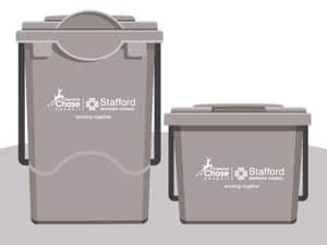 Stafford Borough food caddies for waste
