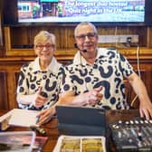 Geoff and Val King host their 30th year pub quiz celebration at the Longshoot Pub, Nuneaton.