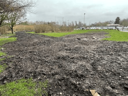 Waste dumped by council at Walsall Aboretum