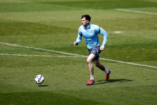 Chris Mepham in training with the Baggies.