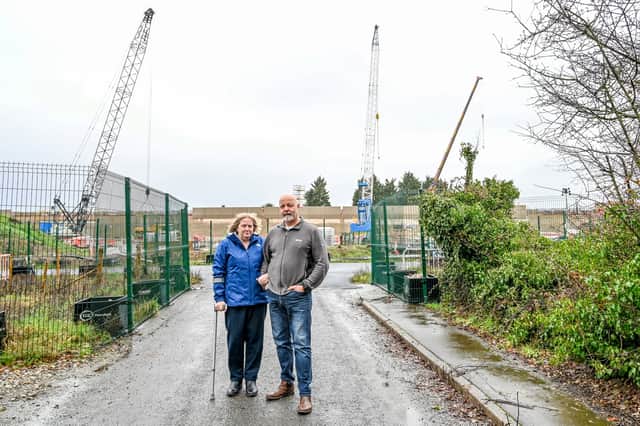 Water Orton residents Edward and Linda Franklin say "no estate agent will touch" their home due to how close they live to the HS2 construction site.