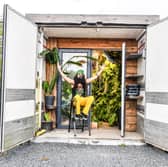 Jonny Balchandani 'The Bearded Plantaholic' in his home jungle in Malvern, Worcestershire.