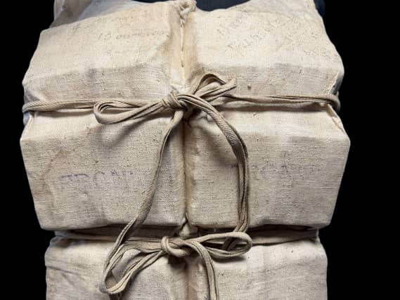 Titanic life jacket close-up