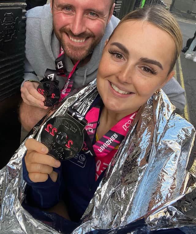 The couple ran the TCS London Marathon together in 2022