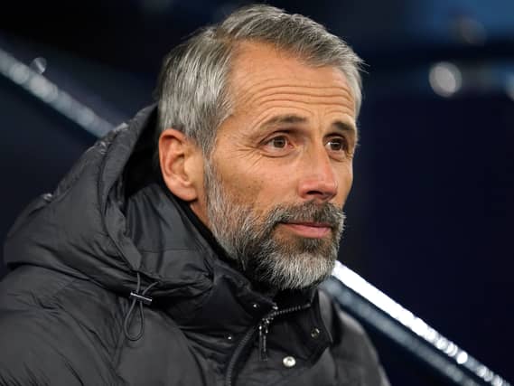 Marco Rose during RB Leipzig's Champions League match against Manchester City in 2023