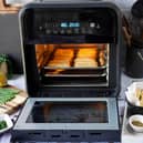 A rotisserie air fryer is ideal for larger portions - or even a whole chicken