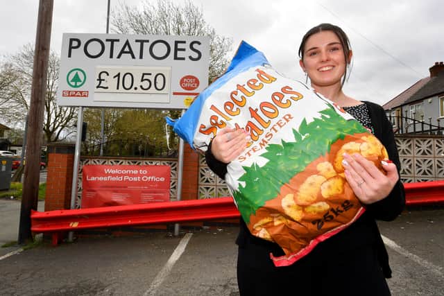 Pictured is Lucy Southall from the Post Office