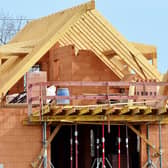 House homes development building stock image