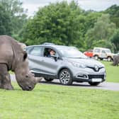 Motorists have been warned of temporary roadworks near the entrance to the Safari Park