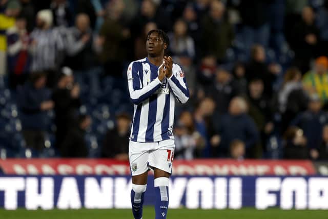 Jamaldeen Jimoh-Aloba, who Albion brought back to the club on loan from  Villa, was one of Albion’s youngest players. (Photo by Adam Fradgley/West Bromwich Albion FC via Getty Images)