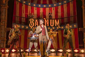 Lee Mead plays the title role in Barnum