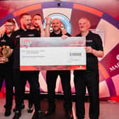 The Dog's Bollogs darts team from Wednesfield