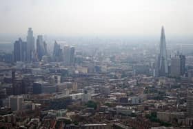 An aerial view of London