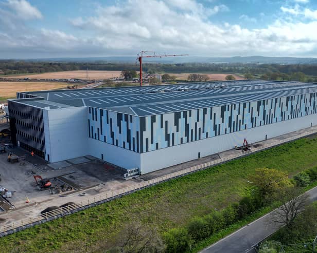 Aerial pics show the work done on the new huge £1 billion West Midlands Interchange building off Vicarage Road, near Penkridge.