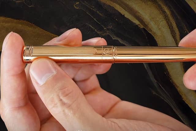 There are a range of colours to choose from, but the gold is gorgeous