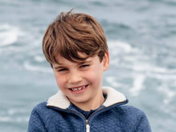 Prince Louis on a boat in Cornwall