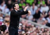 Aston Villa boss Unai Emery.