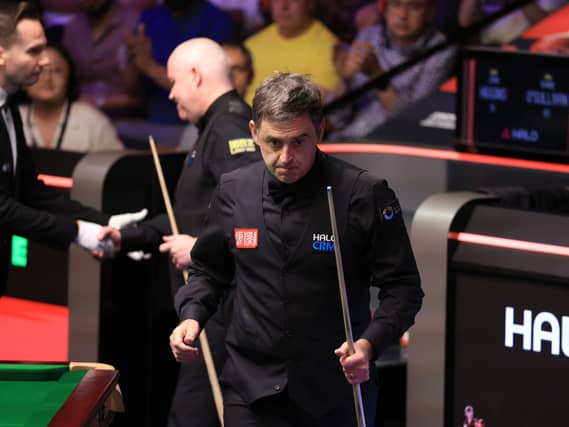 Ronnie O'Sullivan after his defeat to John Higgins