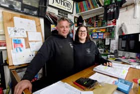 Mark and Sue Dickinson from Pelsall Village Garage