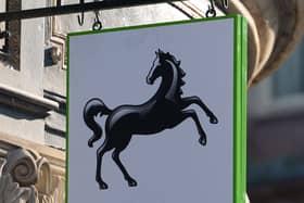 A Lloyds Bank sign outside a branch